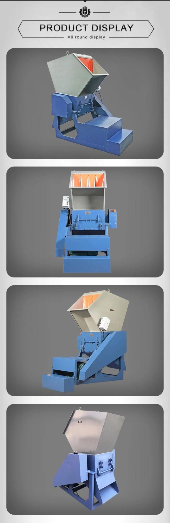 Factory Wholesale Waste Plastic Bottles Metal Construction Hollow Container Crusher Recycling Machine
