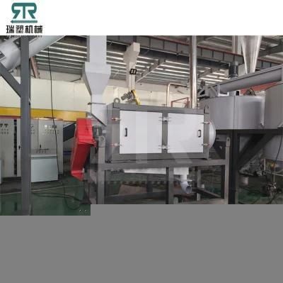 High Capacity Waste Pet Bottle Dirty Waste Label Removing Crushing Washing Drying Line