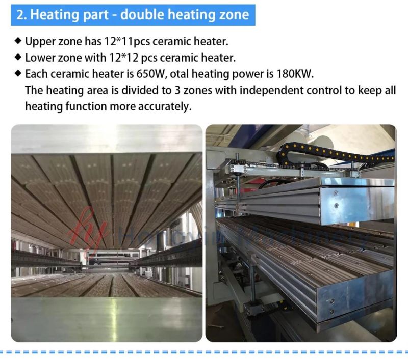 Economical Production in-Mold Cutting Cake Box Container Vacuum Thermoforming Machine