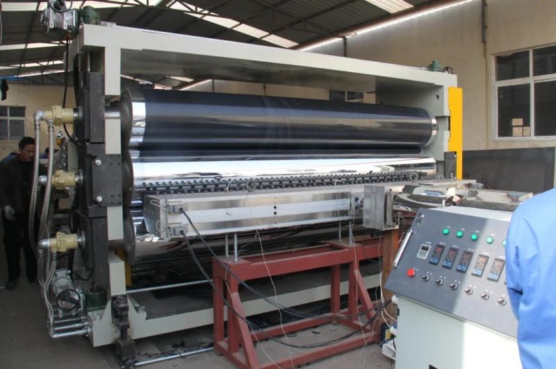 Plastic PE Sheet Geomembrane Calendar Extrusion Machinery