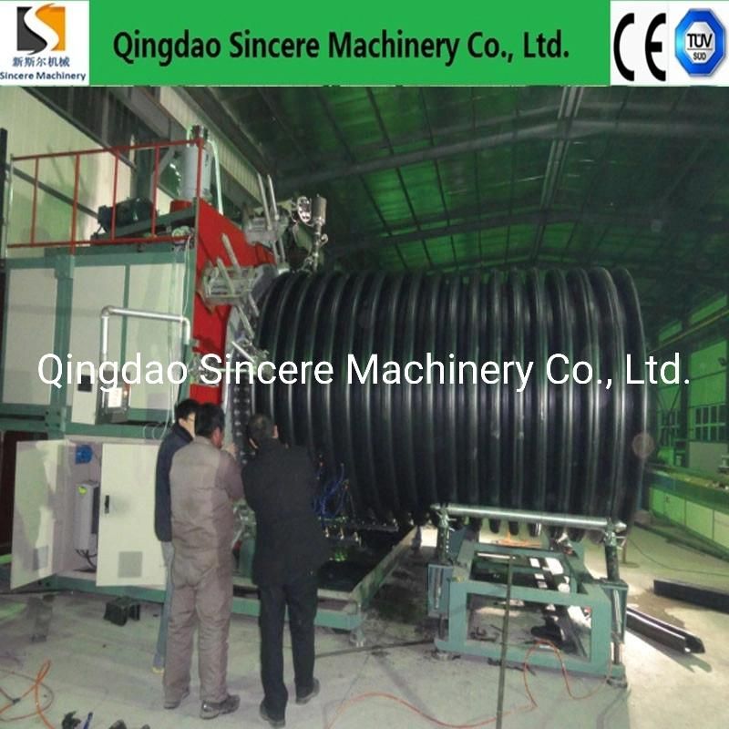 Structural-Wall HDPE Spiral Enhanced Pipe Extrusion Production Machine Line