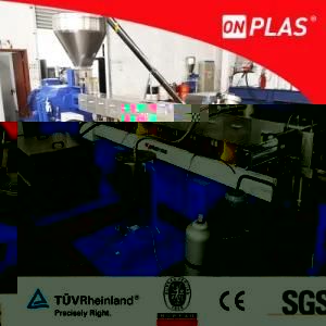 CaCO3 + PP/PE Filler Compounding Extruder Machine with Air Cooling System