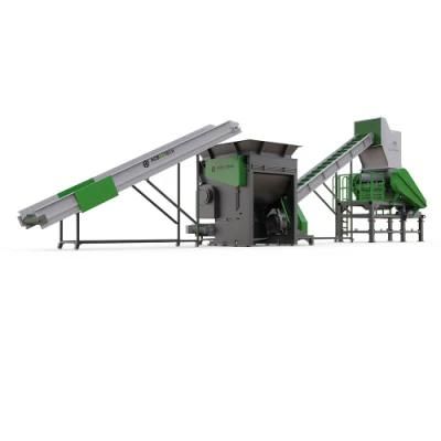 500 Kg/H Waste PP PE Film Shop Bags Washing Recycling Machine with Crusher Friction Washer ...
