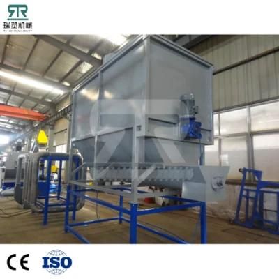 HDPE Bottle Recycling Line Waste Plastic Barrel Crushing Washing Machine with Drying ...
