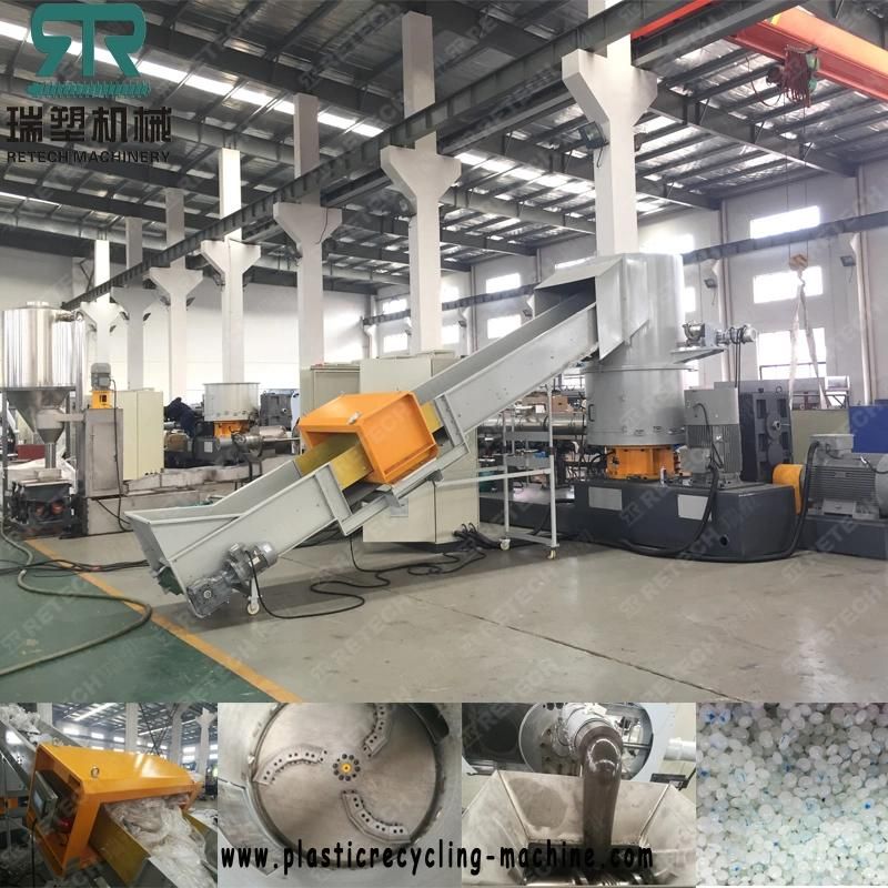 off Grade Virgin Prime LDPE/HDPE Film Recycling Machine with 200-220kg/H