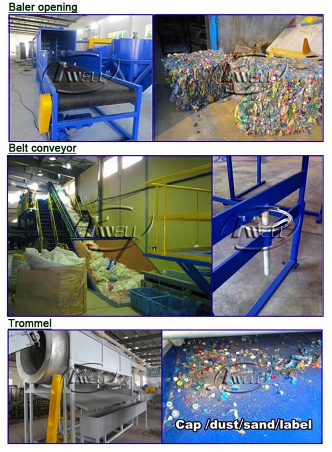 Plastic Pet Bottle Recycling Machine/Pet HDPE LDPE PP Recycling Granulator Machine