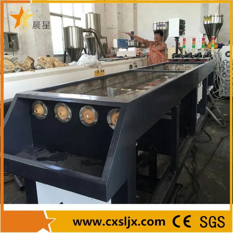 High Extruding Speed Four Cavity 16-32mm PVC Drainage Pipe Extrusion Line