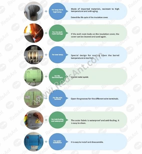 Energy Saving Plastic Molding Machine Barrel Cover for Customization
