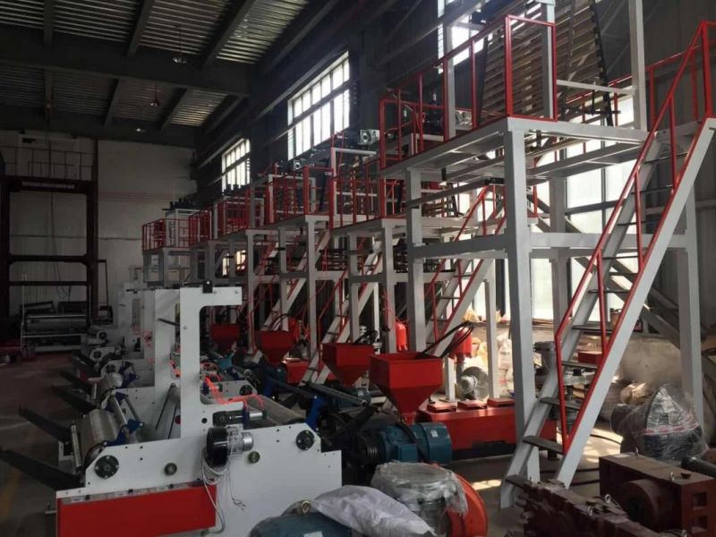 PE LDPE HDPE PLA Biodegradable Film Blowing Machine Price Plastics Single Layer Double Layer Three Layer Extruder ABA Film Blowing Machine