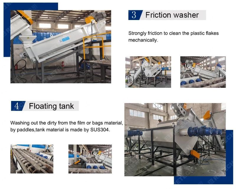 Customized Waste PP PE Plastic Washing Recycling Machine