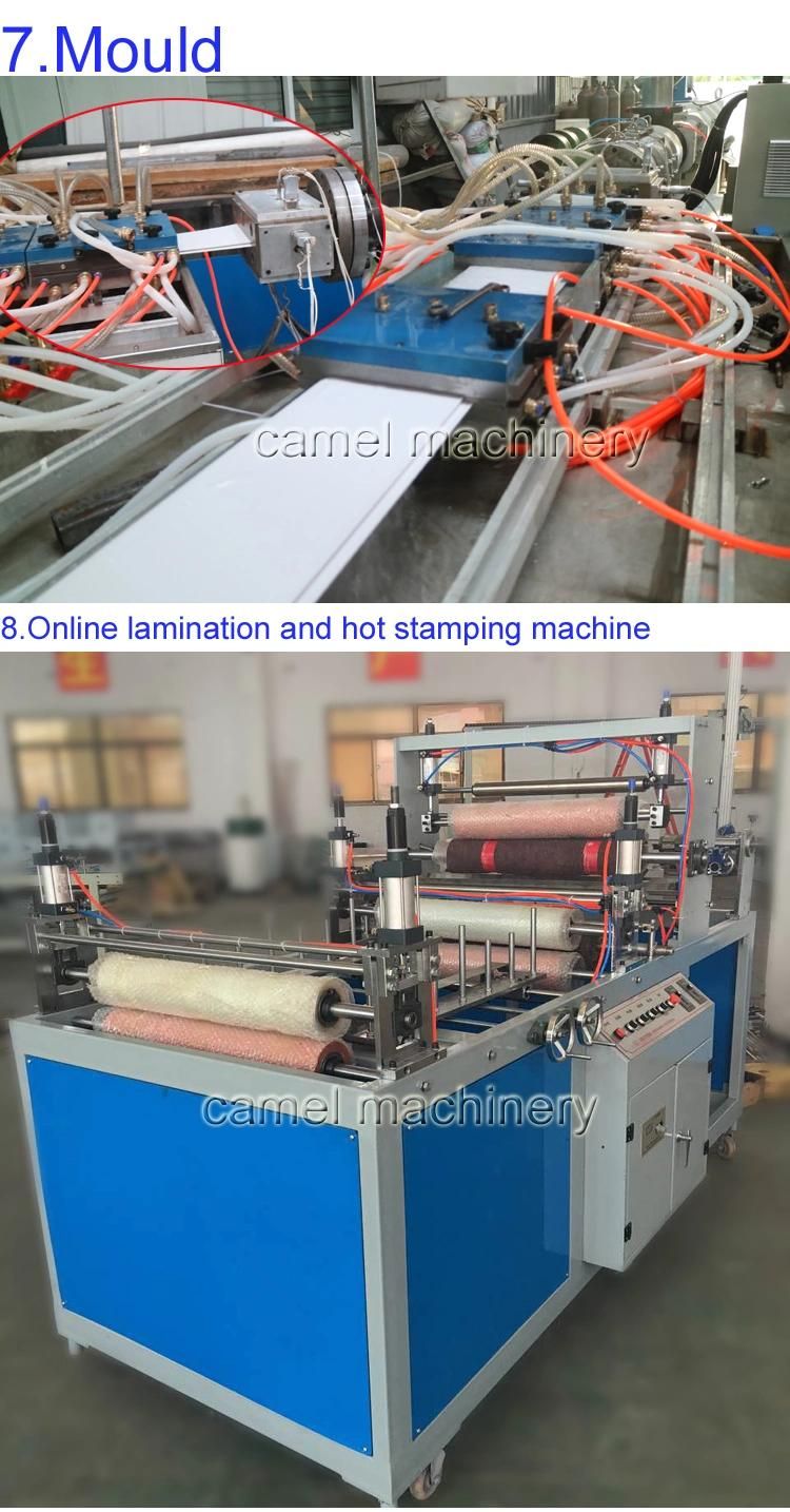 New PVC WPC Wall Panel Extrusion Line/Wood Plastic Making Machine
