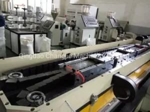 Plastic Single Wall Corrugated Pipe Extruder Machine/PE Electrical Conduit Pipe Production ...