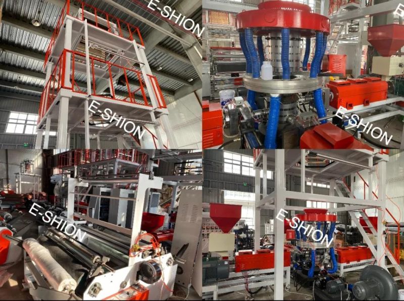 HDPE LDPE PE ABC 3 Layer Co-Extrusion Film Blowing Machine Plastic Film Extruder Machine