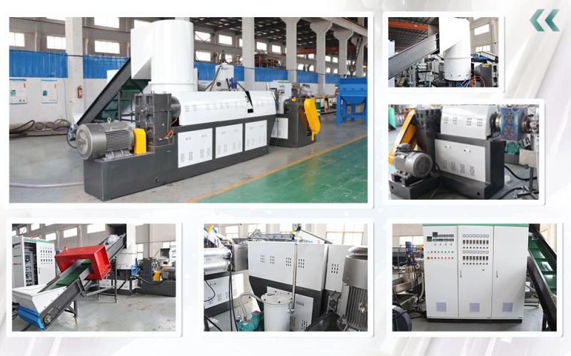 Plastic PE/PP/LDPE/LLDPE/HDPE/ABS/PS/EPS Soft Film Compactor Recycling Pelletizer Granulation Line