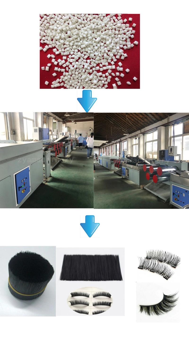 Mature Plastic PBT/Pet Synthetic Artificial Eyelashes Fibers Hairs Filaments Making Machine