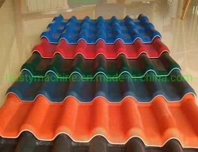 PVC ASA PMMA Glazed Color Roof Tile Corrugated Trapezodial Sheet Extruder Manufacturer