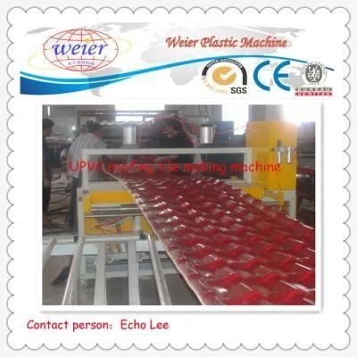 Making Machine for Bamboo Corrugated Roofing Sheets Spanish Style 1040mm Width for Villa ...