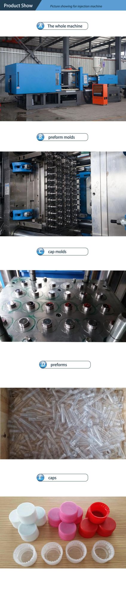 3600PCS/H Pet Preform Injection Molding Production Line