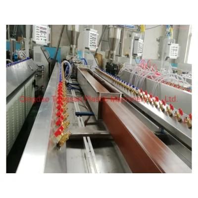 Wastage Wood Plastic Composite WPC Decking Extrusion Line Machine