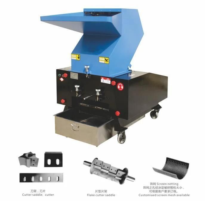 Small Plastic Grinding Crusher for Bottles Drums Hollow Sheet