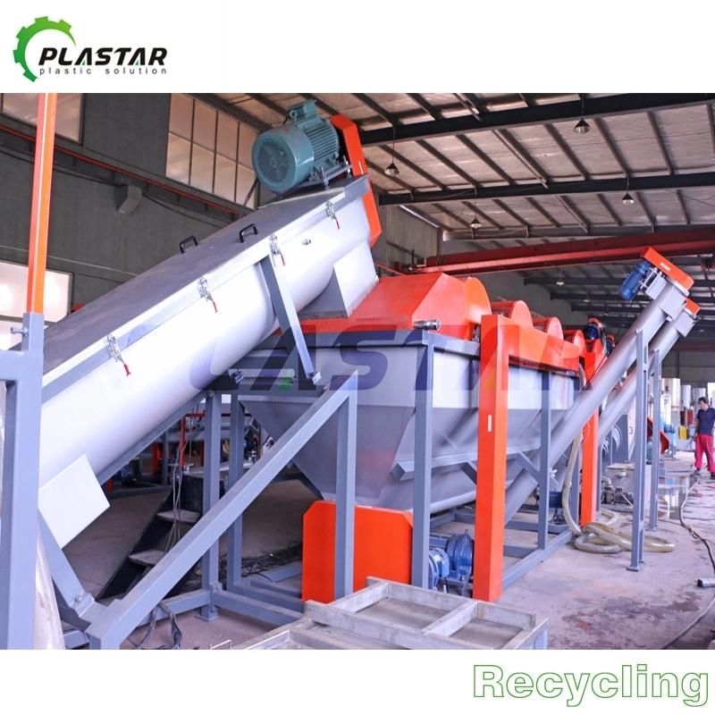 1000kg/H Waste PP PE Plastic Film Woven Bag Crushing Washing Recycling Machine Line