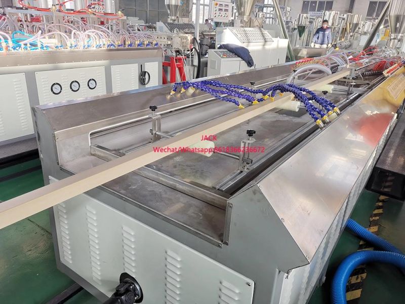 Hollow or Solid WPC PVC Door Profile Extrusion Line