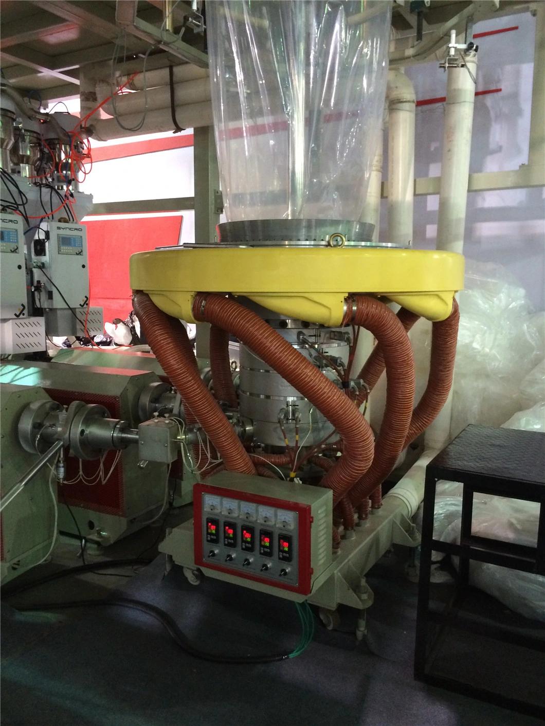 Full Automatic Three Layer Co-Extruder with IBC & Haul-off Rotary &EPC&Automatic Double Winder Roller Changing