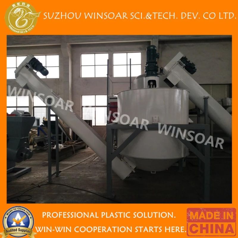 Plastic Recycling Washing Crushing Granulating Pelletizing Production Line Machine for HDPE Drum Bucket/ Pet Water Bottle/ PE/HDPE Milk Bottle Scraps Flakes