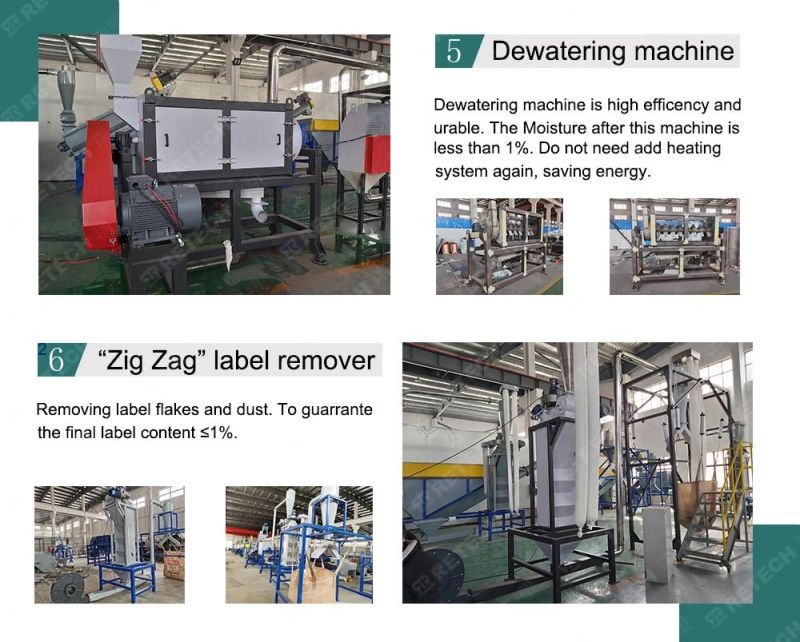 CE Standard Waste Scrap Pet Soda Bottle Grinding Recycling Washing Machine