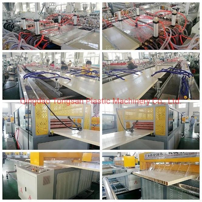 Turnkey Wood Plastic PVC WPC Door Making Machine / Wood Plastic WPC Machine