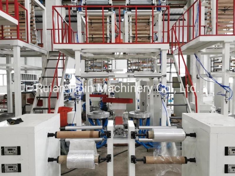Double Die Head High Productivity Film Blowing Machine