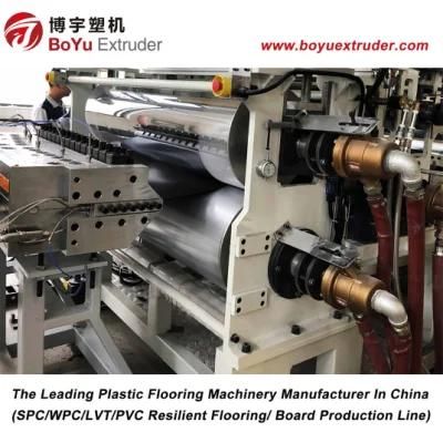 Spc Stone Plastic Flooring Board Extrusion Production Line Making Machine Extruder