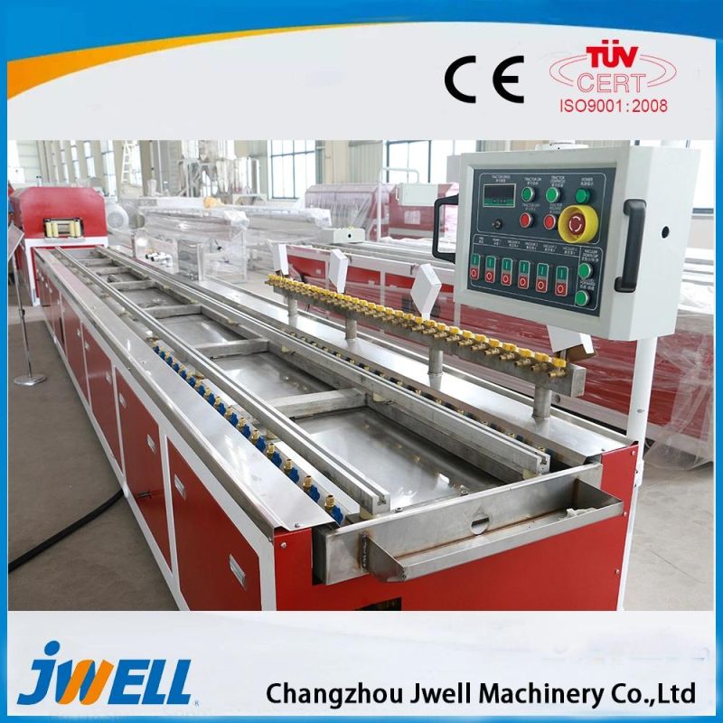 Jwell Plastic WPC PVC Spc/PVC Decoration Floor/Decking//Board/Wallboard Fence Easy Assemble Portable Extruder Making Machine