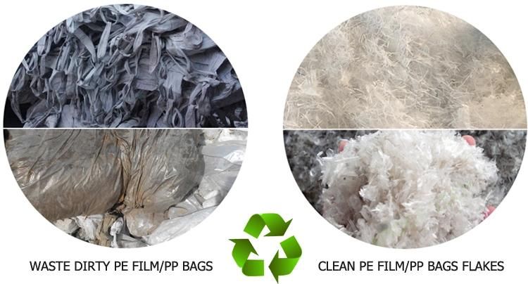 Factory Directly Waste PE PP Film Plastic Recycling Washing Recycle Waste Plastic Line