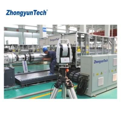 ZhongyunTech ZC-600H PVC Plastics Extruison Machine for SN8 Corrugated Pipe