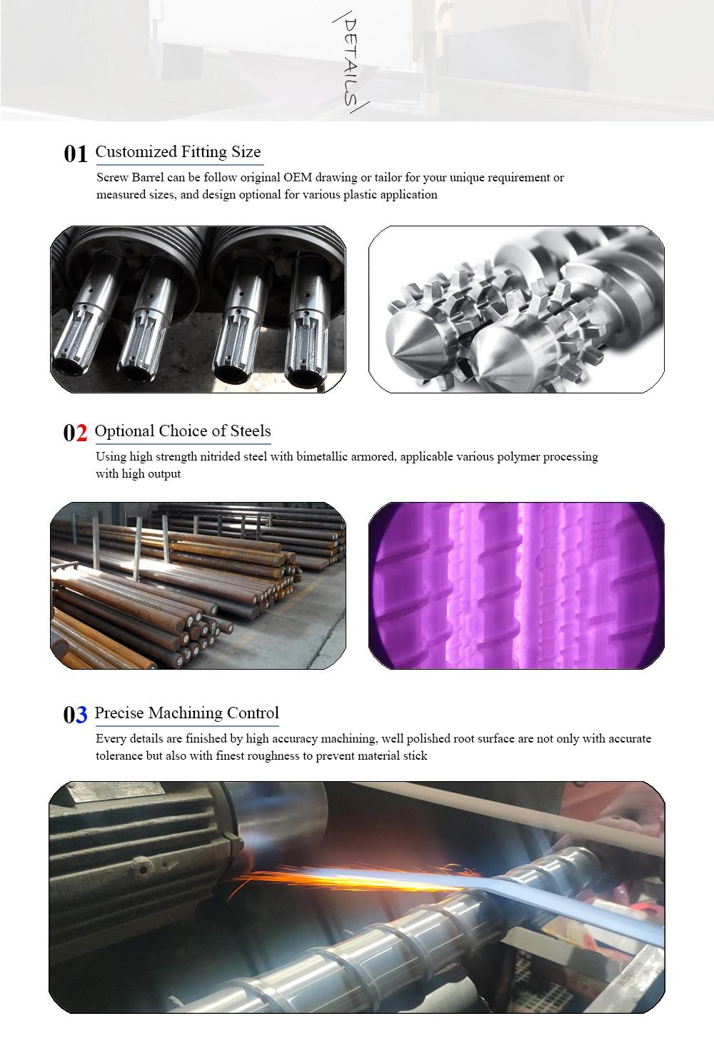 Kts170 350 Windsor Twin Screw Extruder Parallel Screw Barrel