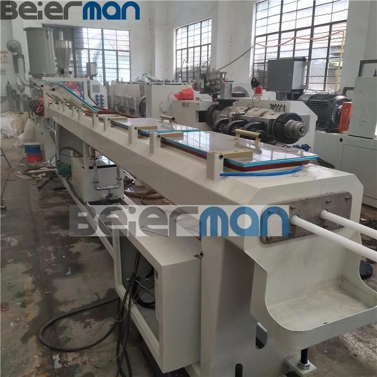 25mm Diameter Two Cavity PE Sewage Treatment Filter Tube Sj65 Single Screw Extruder Production Line Fast Line Speed Siemens Motor
