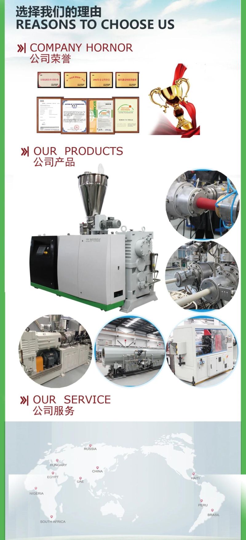 Conical Sjz 51/105 Plastic PVC/UPVC Electricity Conduit Pipe/Tube/Hose Extrusion Production Line Price