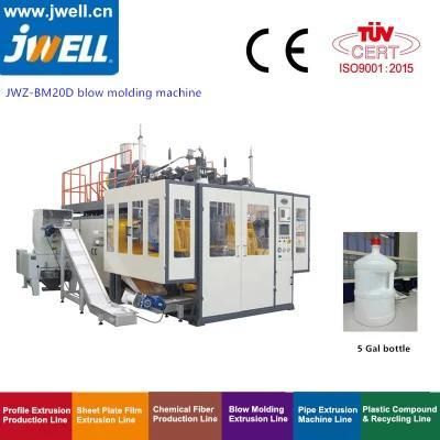 Plastic Extrusion Jwell 4 Gallon 5 Gallon PC Plastic Drum Making Blow Molding Machine