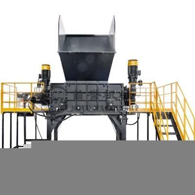 Four Shaft Drum Shredder/Plastic Barrel Crusher Shredder