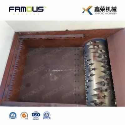 Plastic PE PP Jumbo Bag Carton Wood Tree Single Shaft Shredder