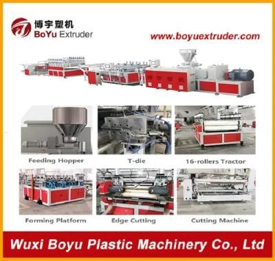 Poly-Vinyl Chloride Flooring Tile Production Extrusion Line Making Machine