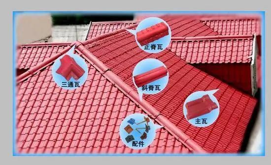 880mm UPVC and Asa or PMMA Co-Extrusion Bamboo Roof Tile Extrusion Line