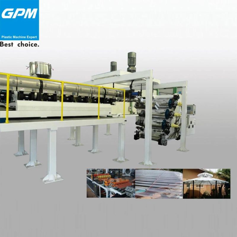 High Quality Plastic Corrugated Sheet Extrusion Production Line