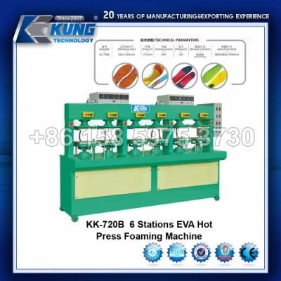 6 Station EVA Hot Press Foaming Machine