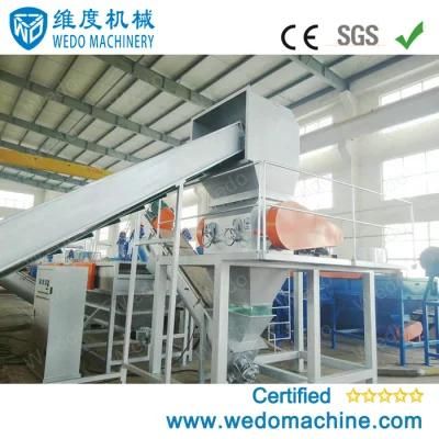 Waste HDPE Rigid Plastic Washing Crushing Drying Recycling Machine