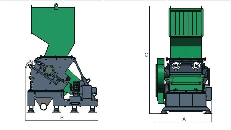 Economical Cheap Small Plastic Recycling Crushing Grinder Machine Chipper Granulator