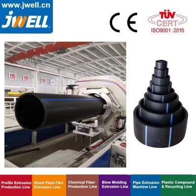 China Jwell Large Diameter HDPE Water Supply and Gas Supply Pipe Extrusion Line