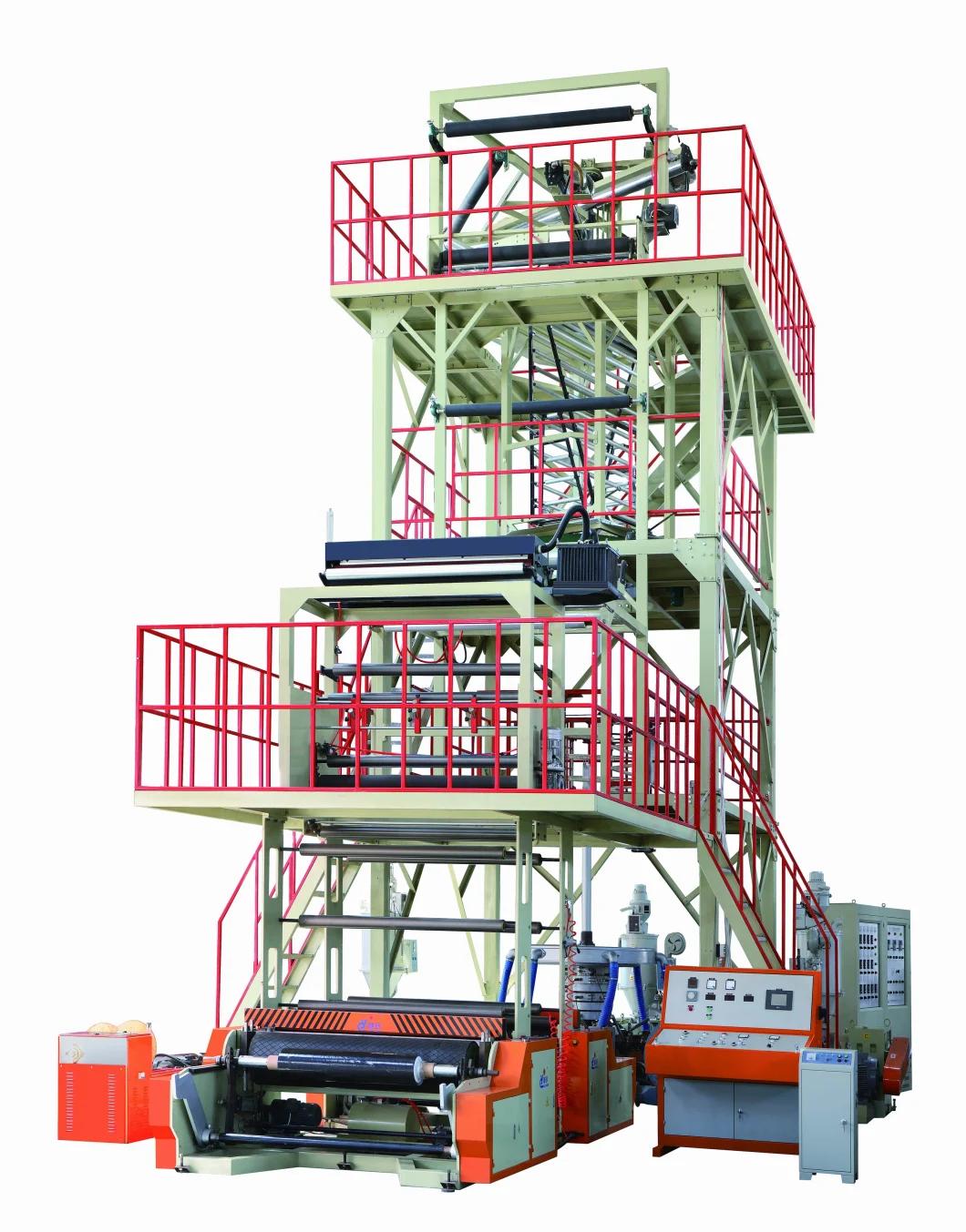 Three-Layer Co-Extrusion Rotary Die Head Film Blowing Machine