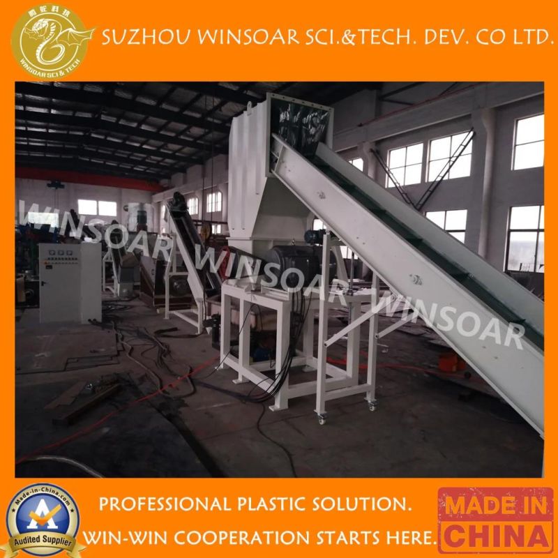 Plastic Recycling Washing Crushing Granulating Pelletizing Production Line Machine for HDPE Drum Bucket/ Pet Water Bottle/ PE/HDPE Milk Bottle Scraps Flakes
